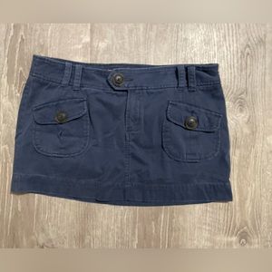 Navy Blue Mini Skirt